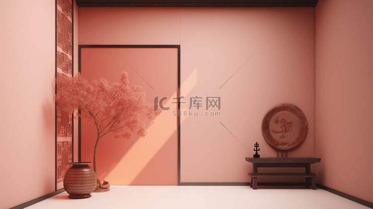 彩色中国风古典唯美艺术感背景