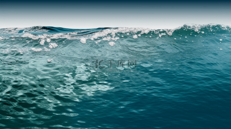 海面海洋波浪水波背景