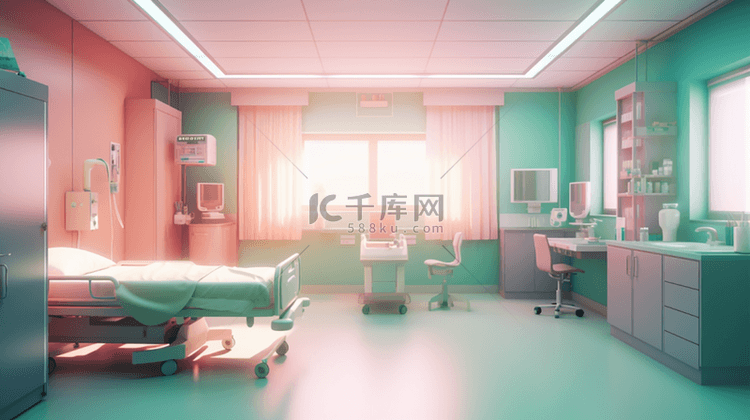 医疗医院病房临床房间