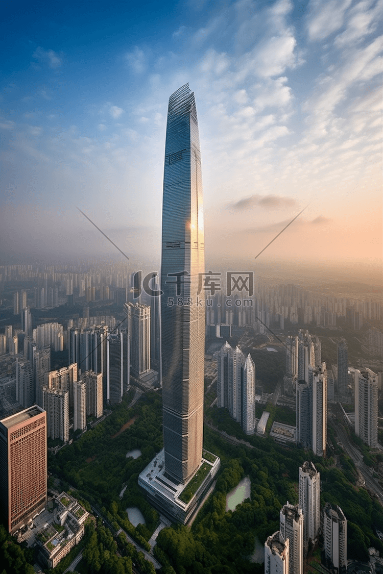 深圳城市风光和科技概念
