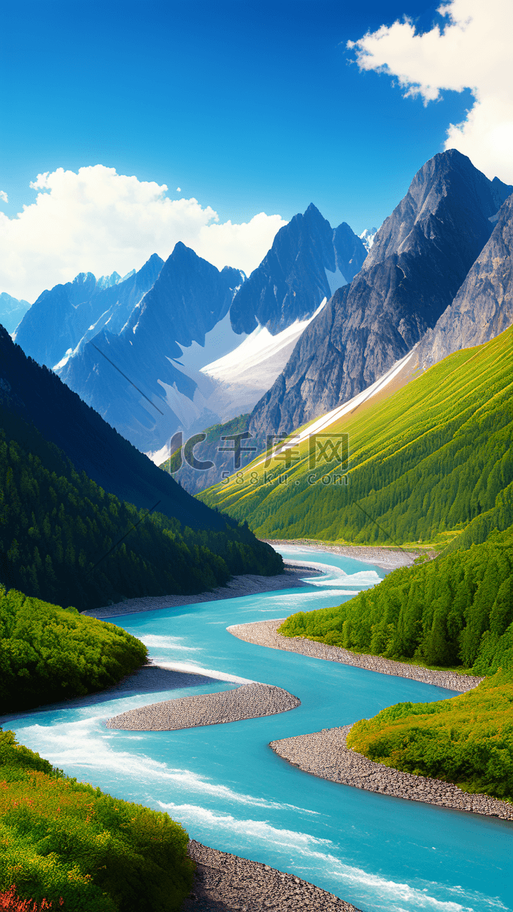 壮美景色山川河流