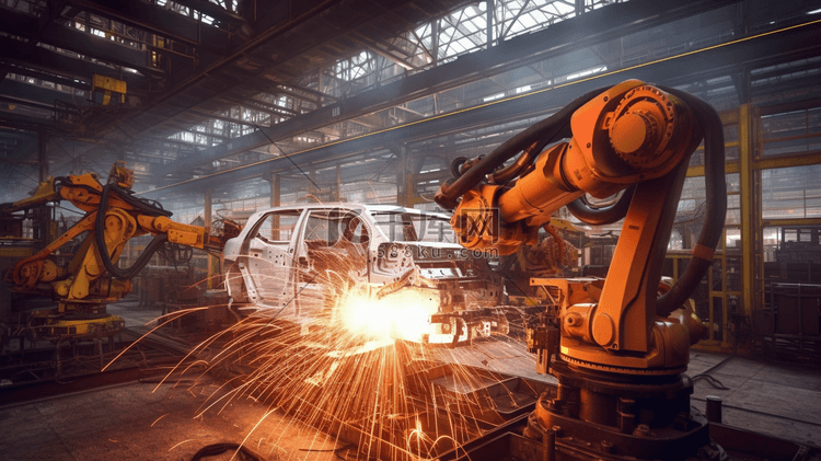 车厂生产线工业机器焊接的新型机