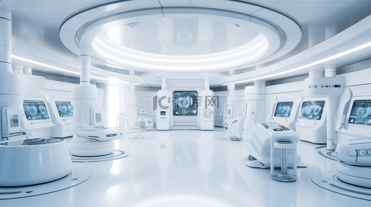 实验室未来感室内医学研究科研环