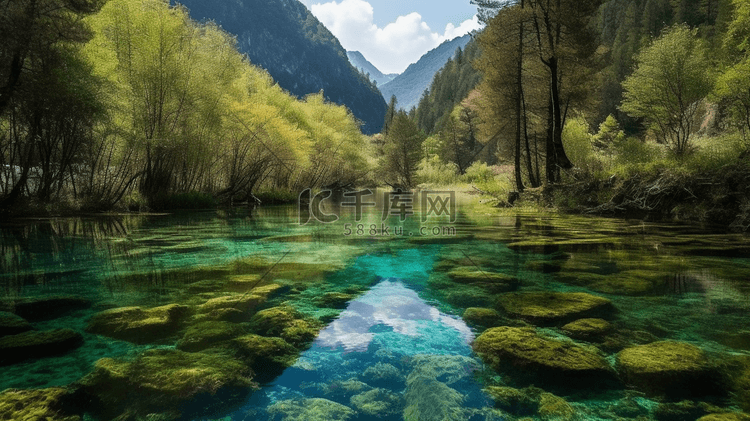 四川九寨沟草海风光