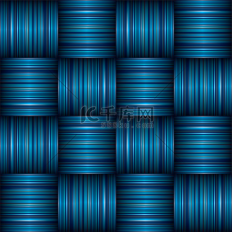 蓝色条纹编织