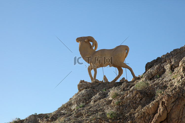 绵羊纪念碑，撒哈拉沙漠，切比卡