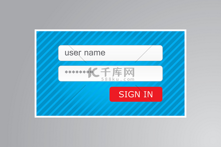 简体中文标题简洁会员登录界面设