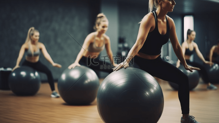 妇女锻炼健身,并健身运动俱乐部