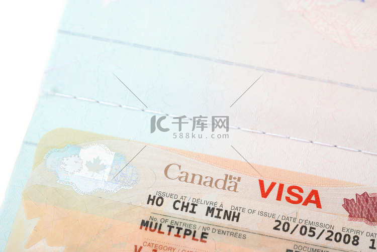 在越南胡志明市发行的加拿大签证