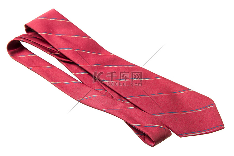 红色条纹商务领带