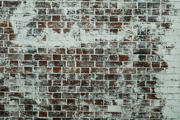 彩绘旧砖墙