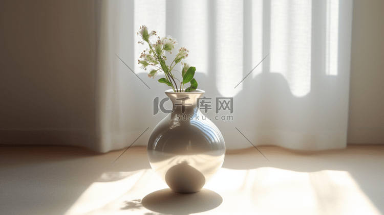 桌上的花瓶