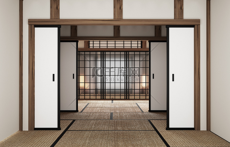 日式客房原创的室内设计。 