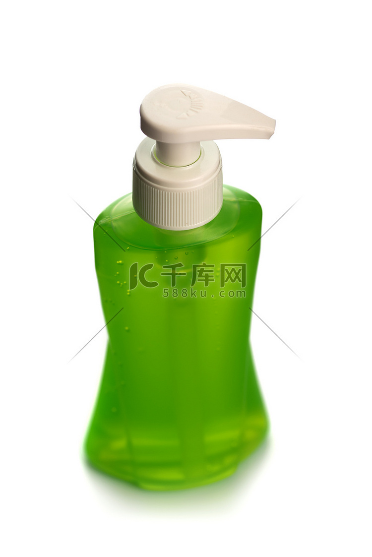一瓶液体肥皂或奶油或洗面奶分配