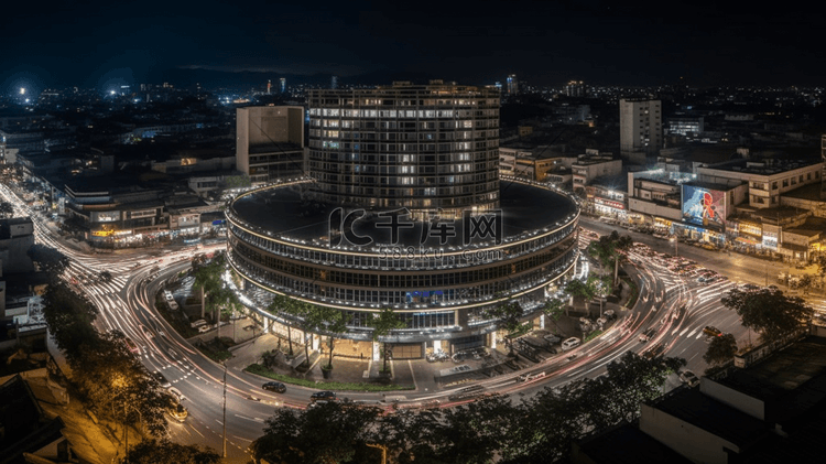 成都市万象城都市购物中心夜景