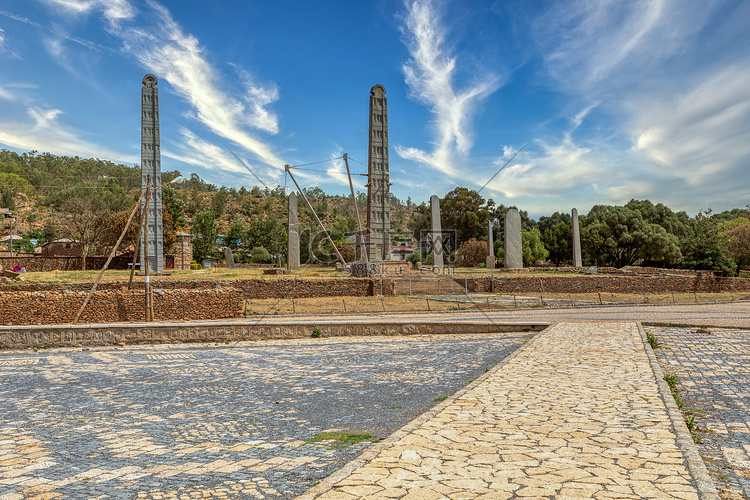 埃塞俄比亚阿克苏姆市的古代方尖