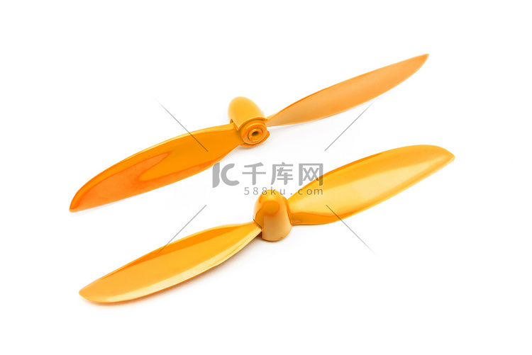 遥控航模橙色螺旋桨一对