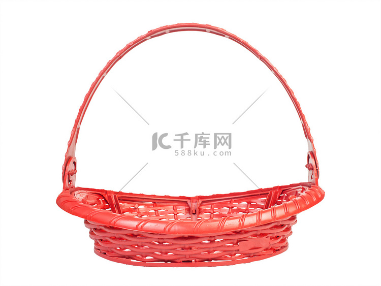 红色塑料篮