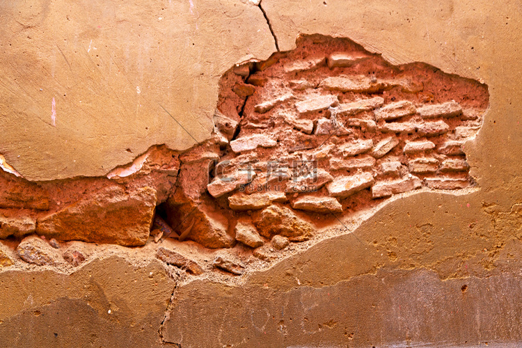 摩洛哥墙砖中的红色瓷砖