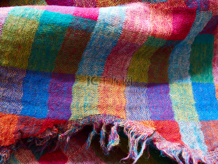 色彩缤纷的民族梭织面料材质布
