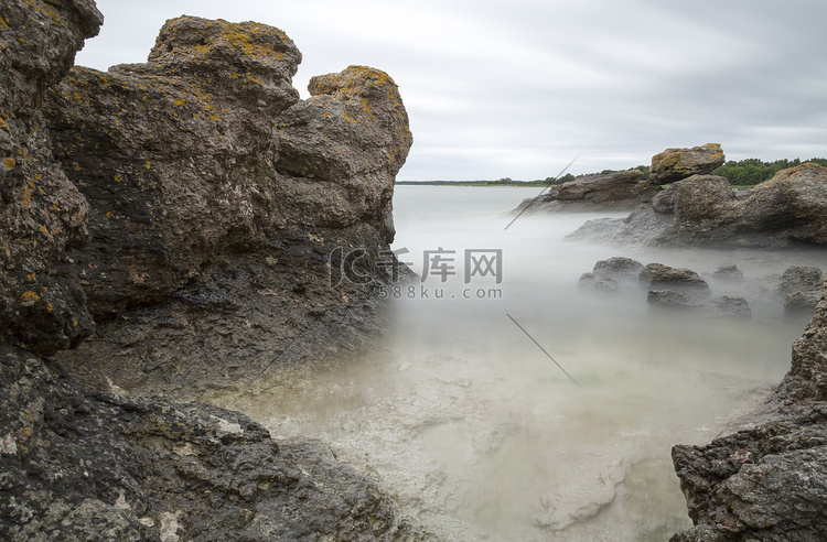 瑞典哥特兰岛海边的海栈