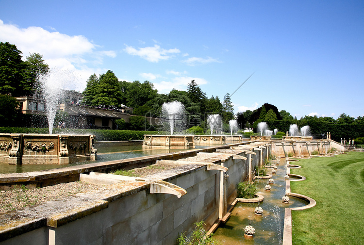 植物园的喷泉表演