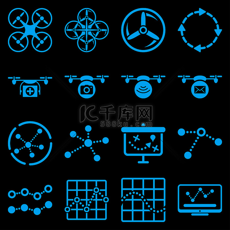 四轴飞行器导航图标集