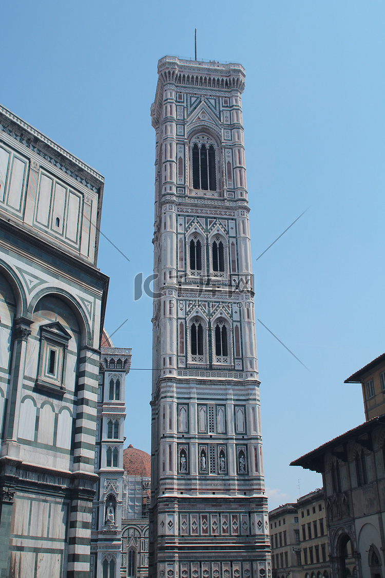 乔托的钟楼，在佛罗伦萨