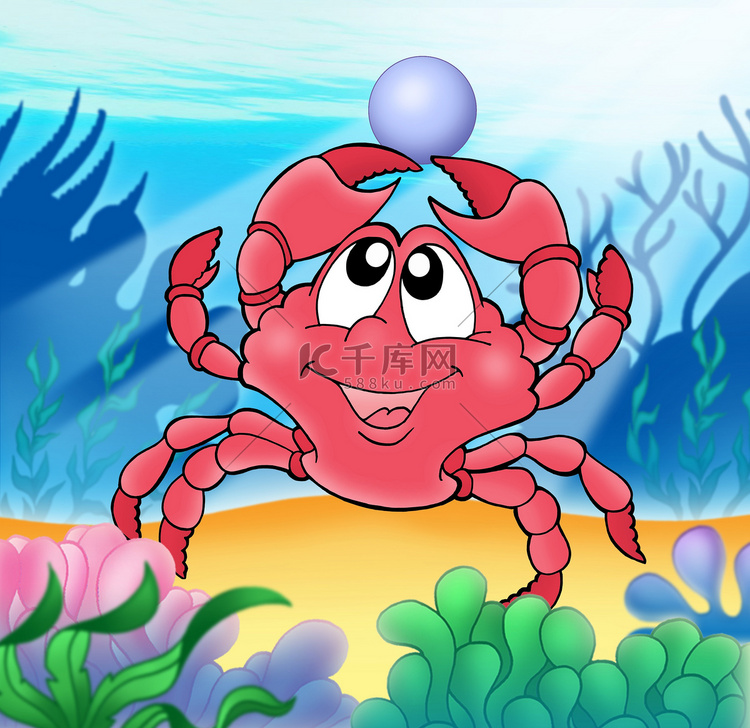 可爱的珍珠蟹