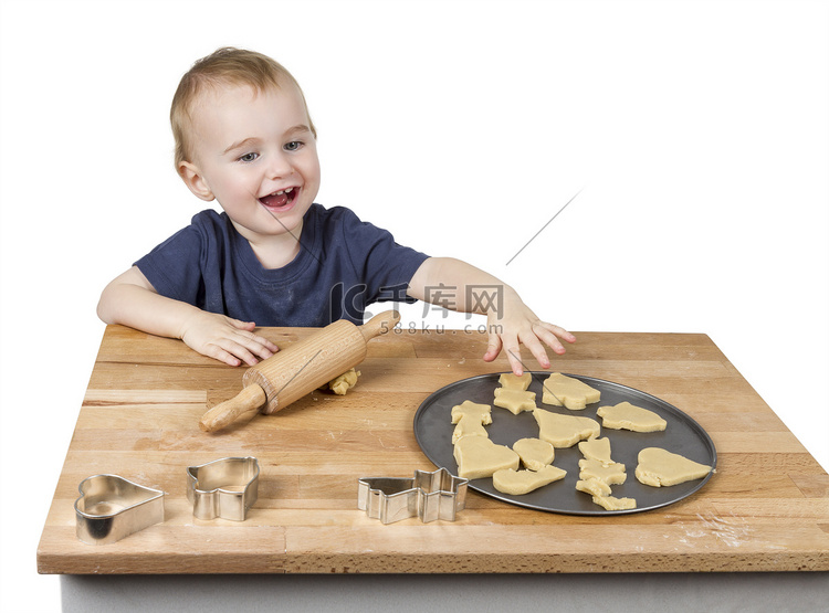 孩子做饼干