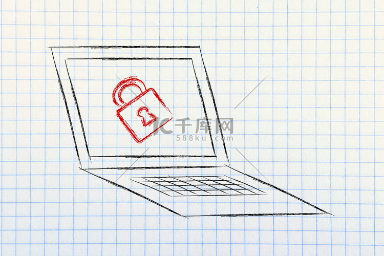 带锁的电脑：互联网安全和机密信