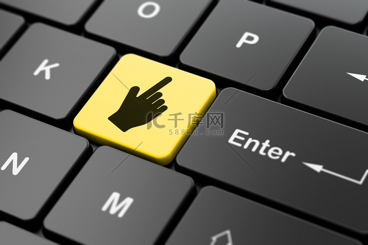 社会网络概念： 计算机键盘背景