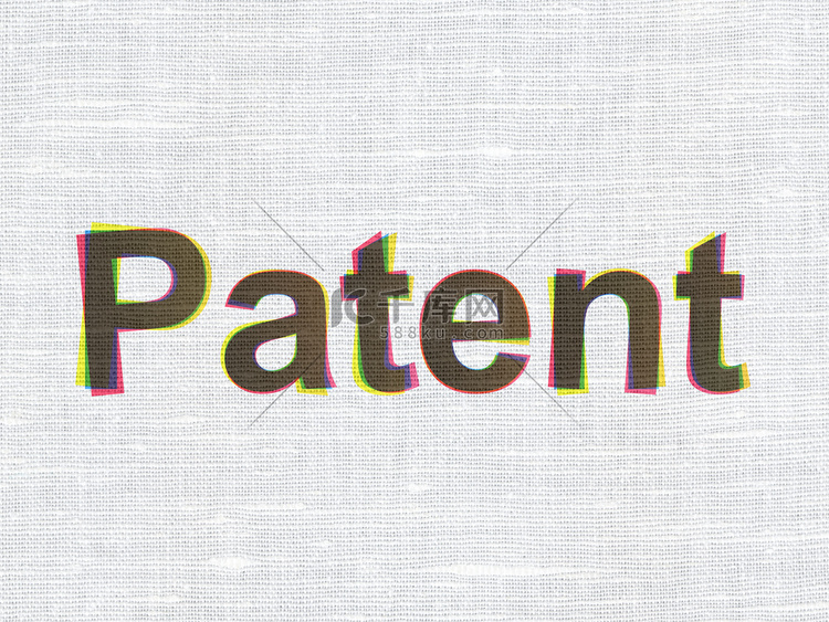 法律概念：织物纹理背景专利