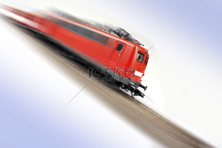 火车模型，运输概念