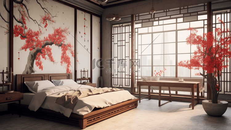 中式典雅风格卧室