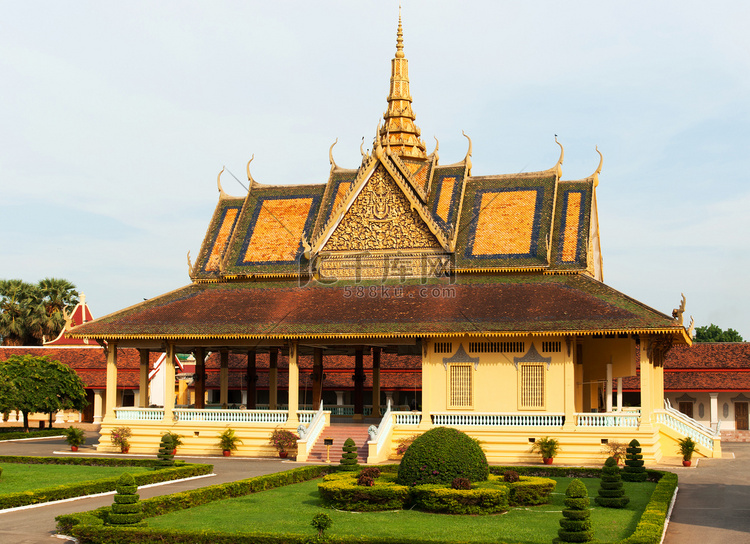 大皇宫，金边，柬埔寨。