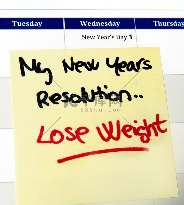 新年决心减肥