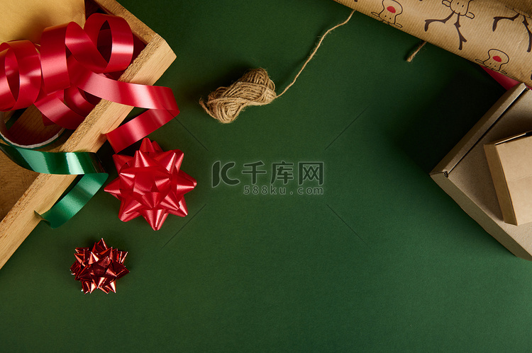 圣诞背景与包装装饰材料，用于为