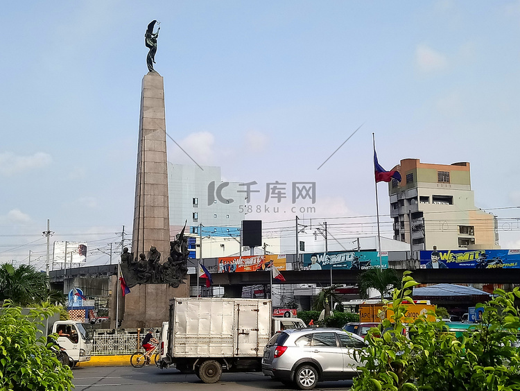 菲律宾 Caloocan 的 Bonifacio 纪念碑