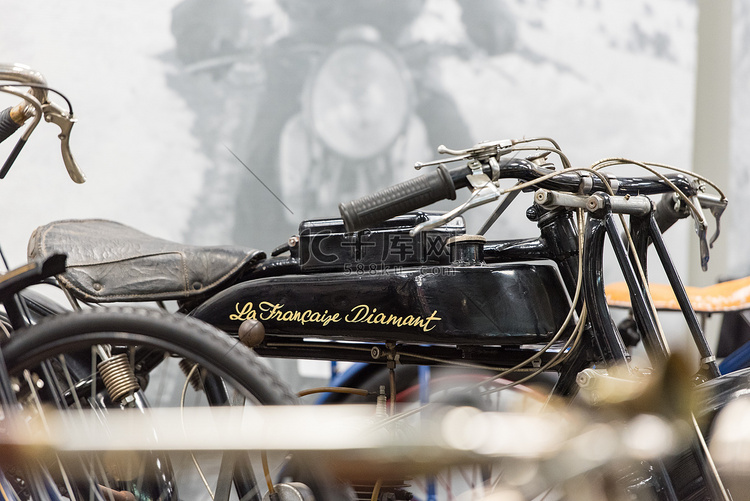 在卡尼略的摩托车博物馆暴露的老