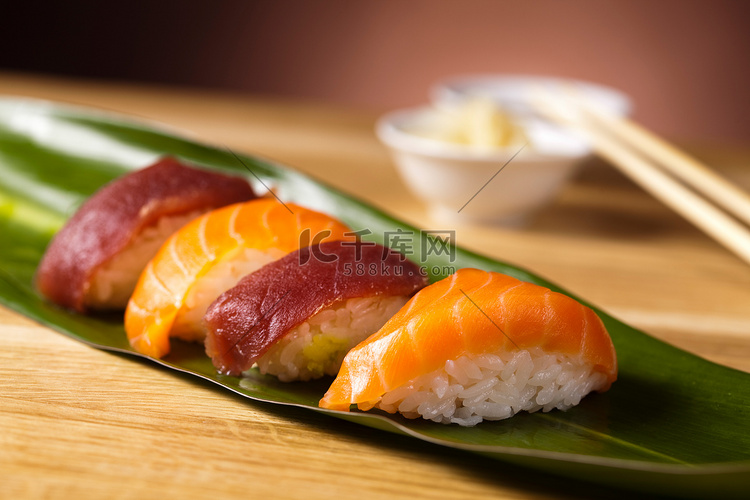 寿司鲜美传统日本食物