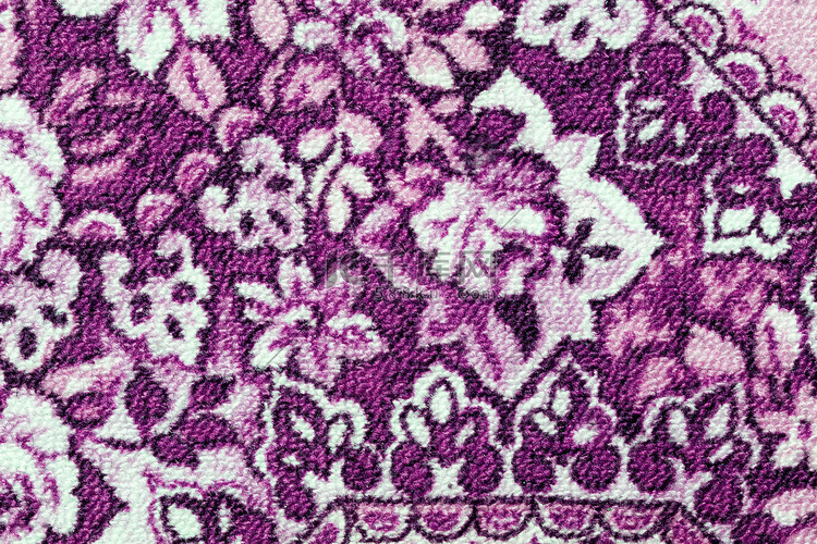 带花卉装饰的彩色复古挂毯纺织图