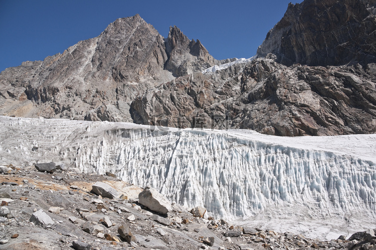 原始的喜马拉雅冰川