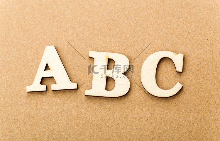 ABC 的木制文本
