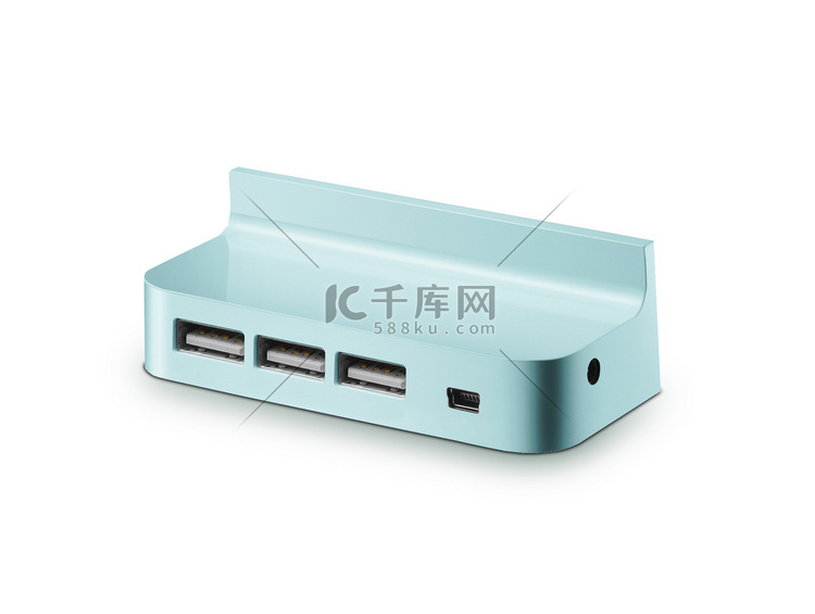 孤立在白色背景上的旅行 usb