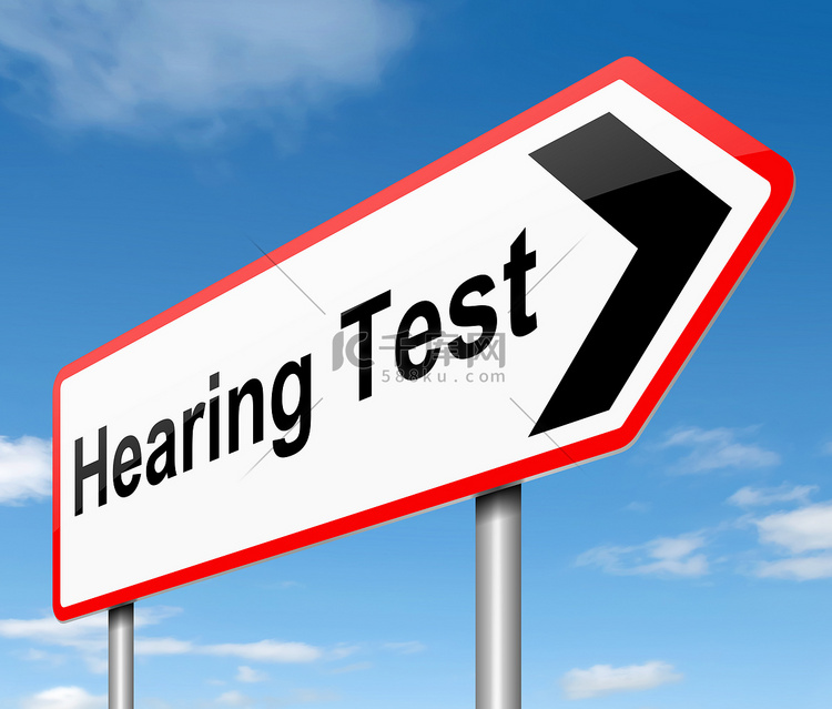 听力测试概念。