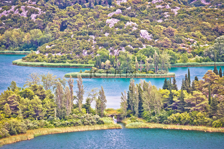 Bacina湖景观空中全景