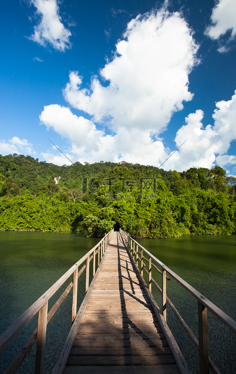 “通往泰国东部尖竹汶府丛林的桥