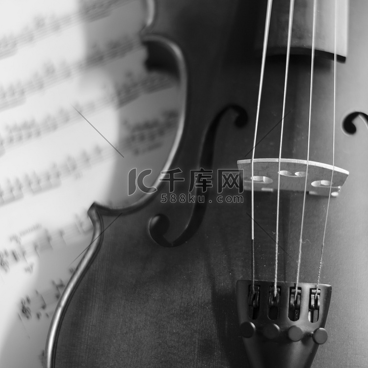 黑白小提琴