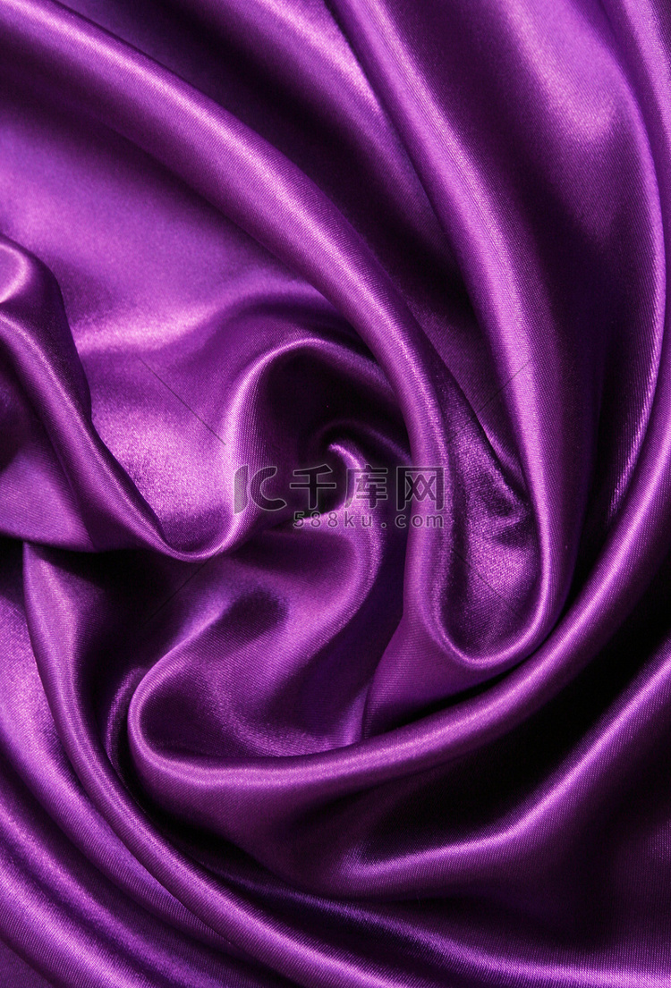 光滑优雅的淡紫色丝绸可以用作背